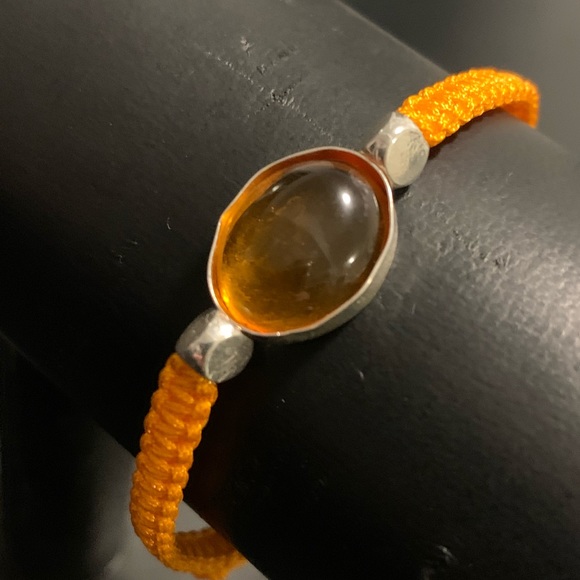 Natural Amber Stone Bracelet - Picture 1 of 2